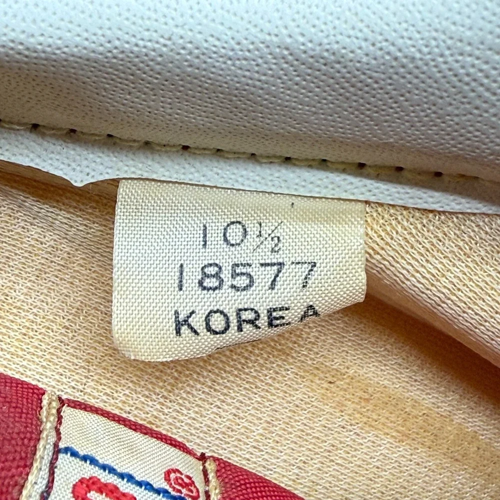 VINTAGE 70's Converse Coach V Jogger Sneakers 10.5 Red Suede Nylon Low Top - Picture 12 of 12